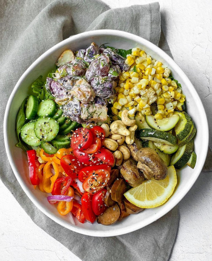 Vegan BBQ Bowl & Potato Salad